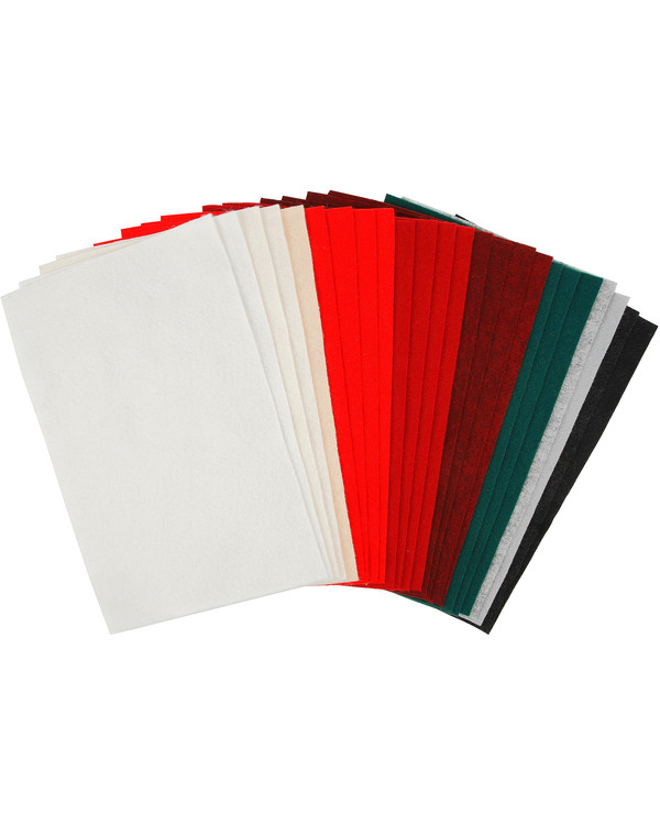 Hobbyfilt Assorterte julefarger 11-pk