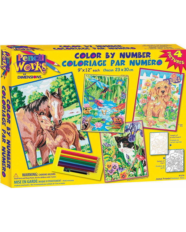 Paint by numbers Animal friends