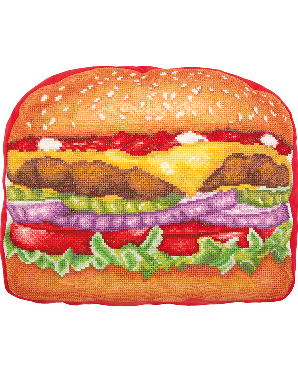 Broderipakke Pute Hamburgere