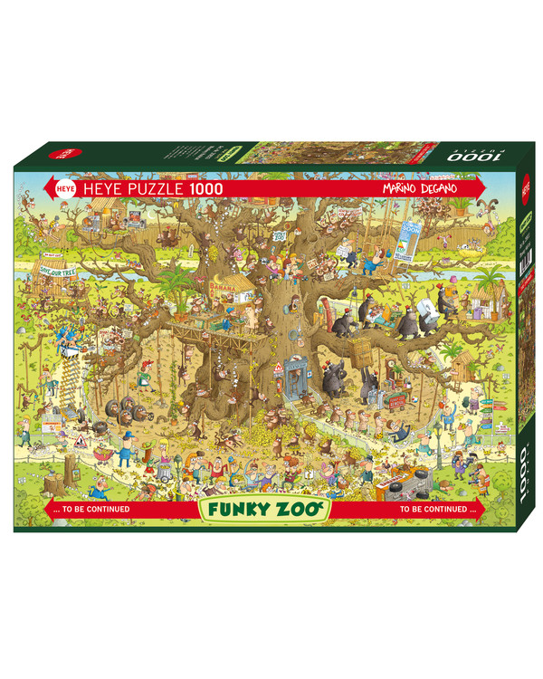 Pussel Degano Monkey Habitat 1000 bitar