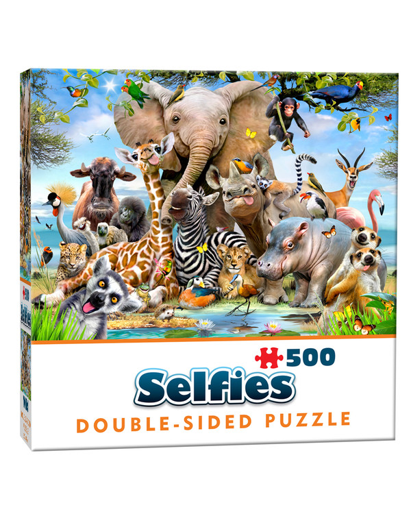 Dobbeltsidig Puslespill Selfie 500 biter