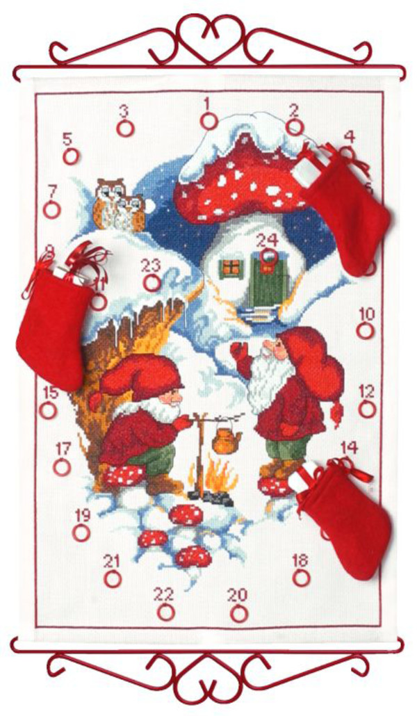 Kalender Nissen koger kaffe