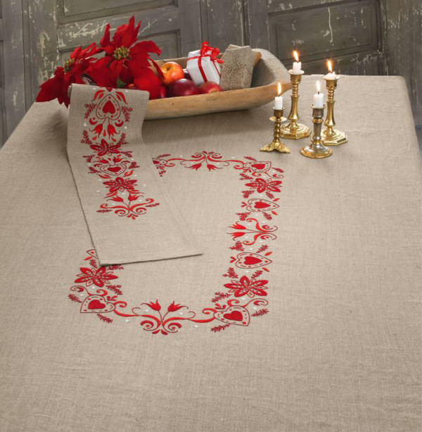 Broderikit Middagsduk Amanda