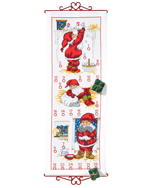 Broderikit Kalender Stalltomten