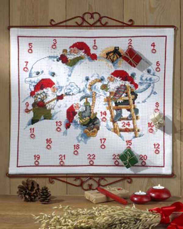 Broderikit Kalender Tomtejobb