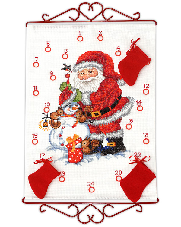 Broderipakke Kalender Snømannens venner
