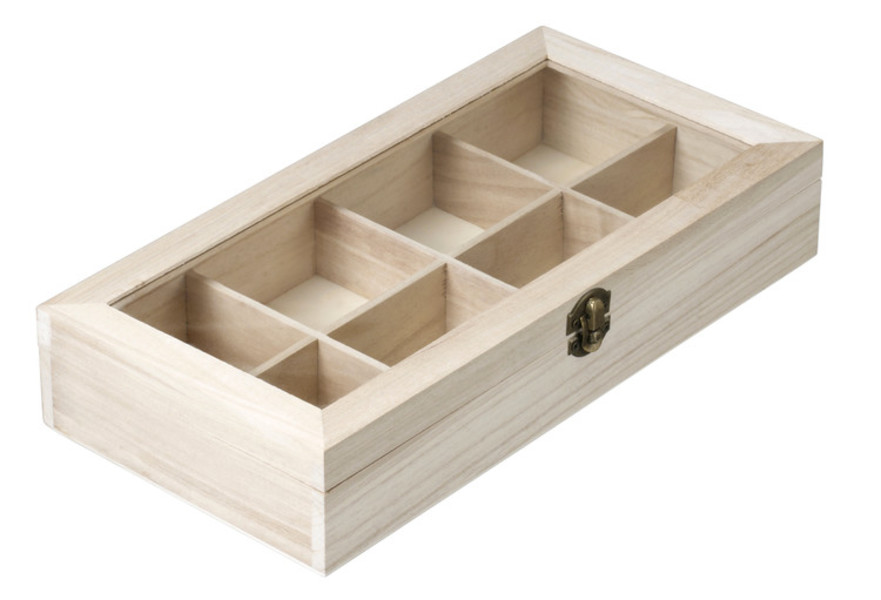 Box mit Glasdeckel