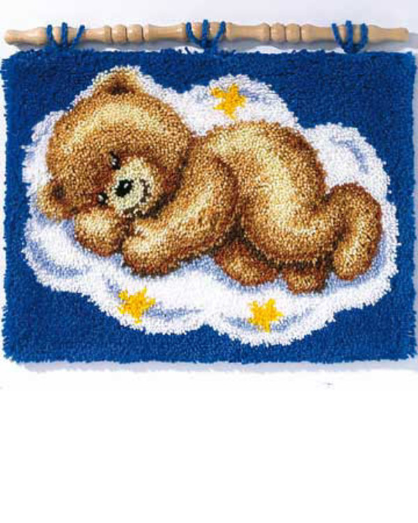 Ryatæppe/Vægbillede Sovende bamse