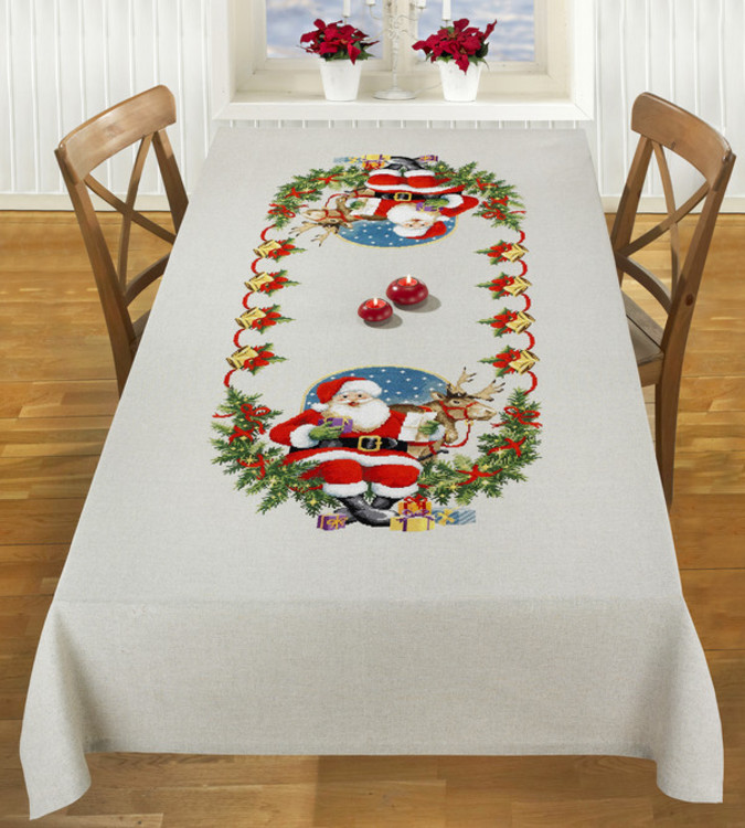 Broderikit Middagsduk Julklappar