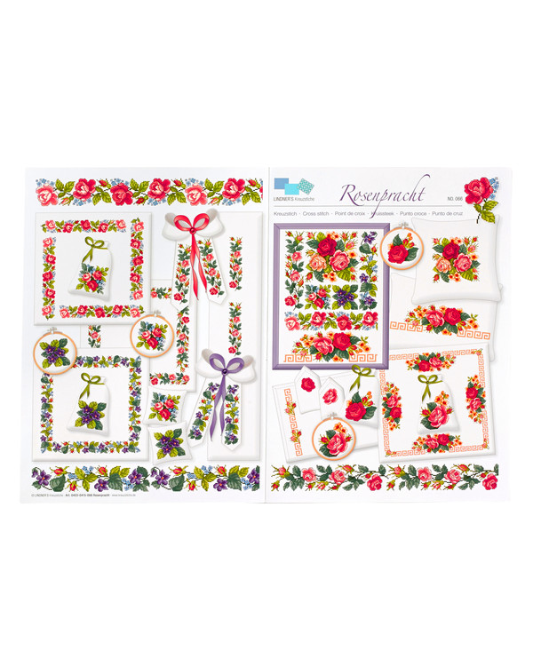 Broderisett Blomstrende roser