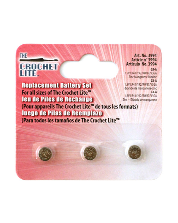 Batterier til heklenål/pinner