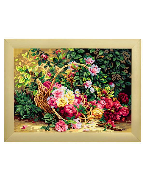 Stramaj Kurv fuldt med blomster
