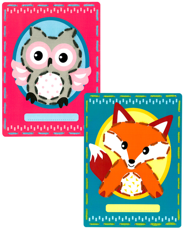 Karten Fuchs und Eule 2-er Pack