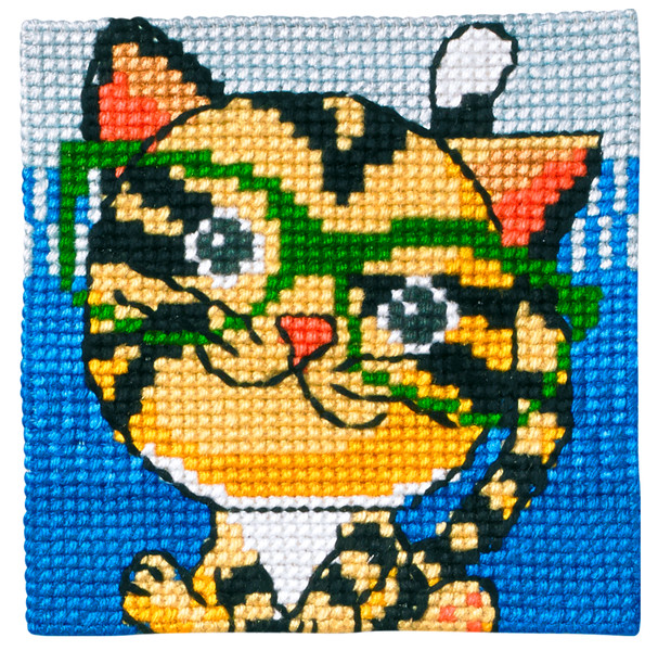Straminbild Tiger