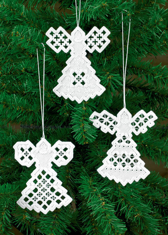 Hardanger Engel 3-er Pack