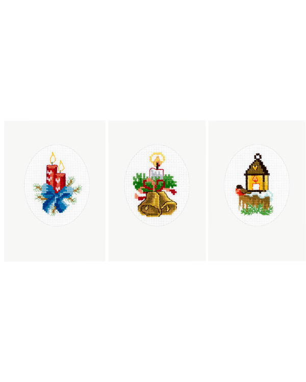 Karten Kerzenschein 3-er Pack