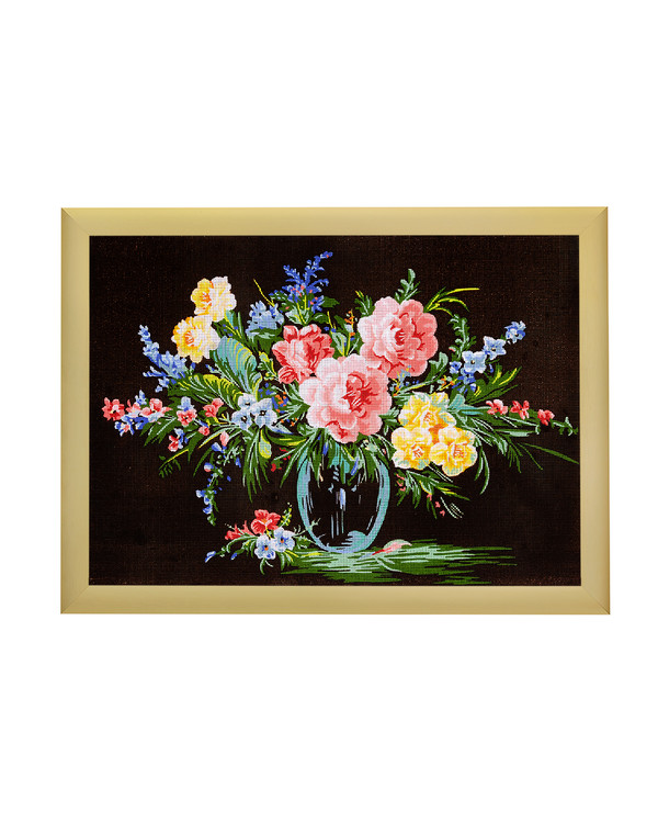 Broderikit Stramalj Blombukett