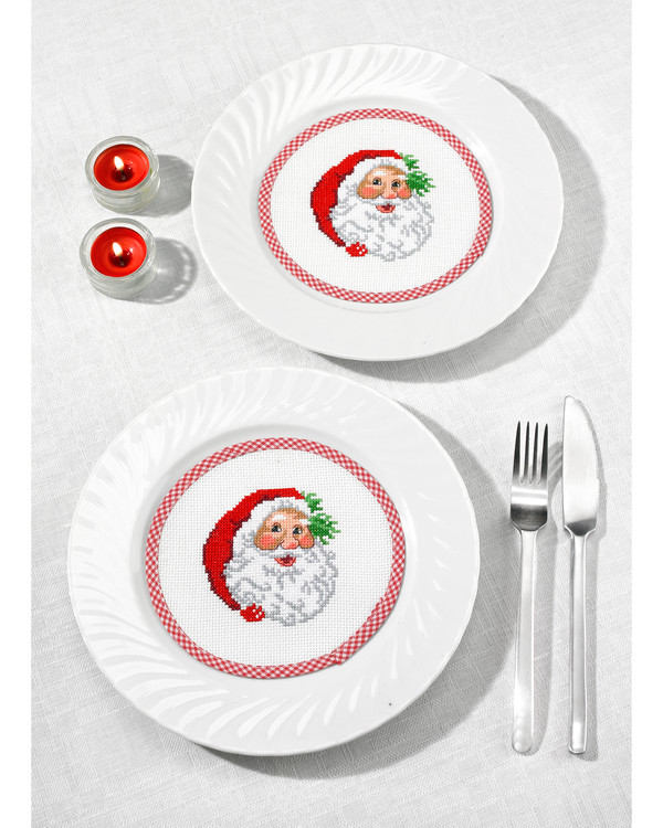 Tallerkendekor Nissefar 2-pk