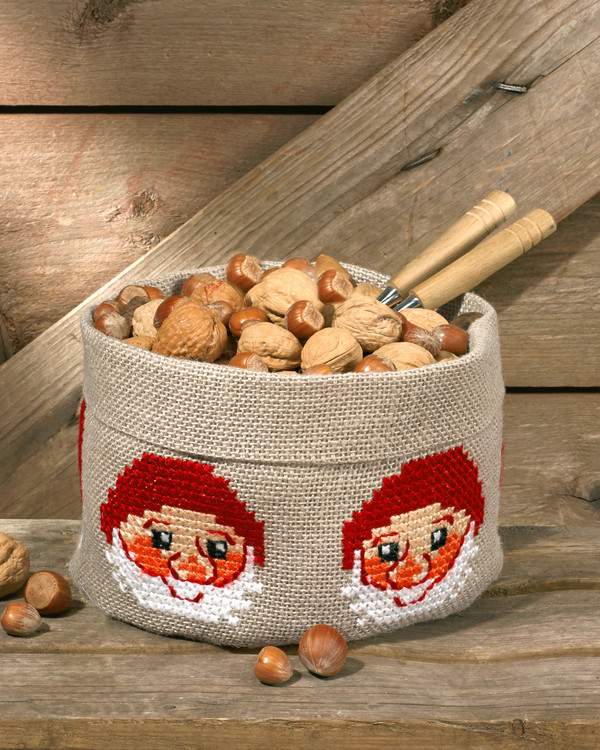 Stickpackung Korb Wichtel