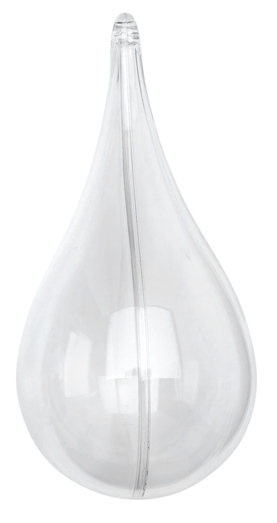Plastdroppe med skiljevägg