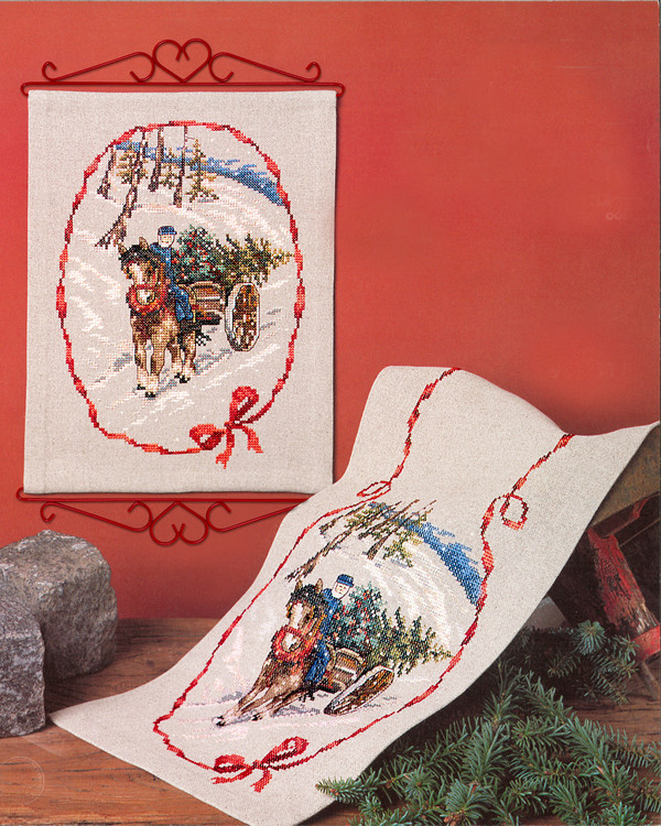 Veggteppe Juletider
