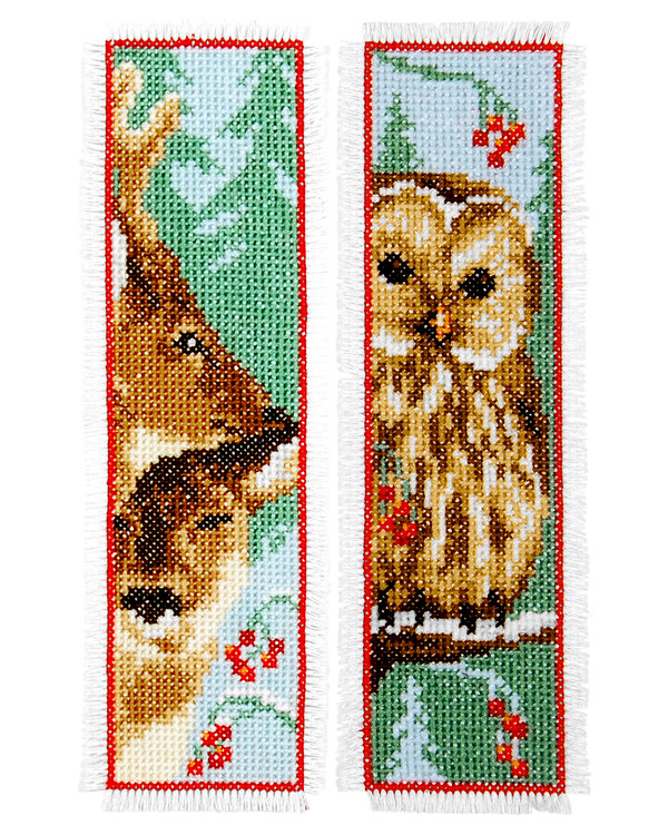 Kirjanmerkit Pöllö & Metsäkauris