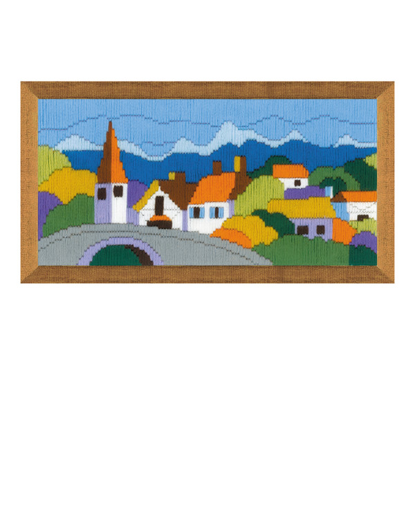 Langsting Landsby i fjellene
