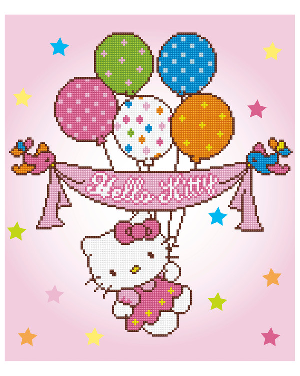 Diamond Painting Hello Kitty feiring