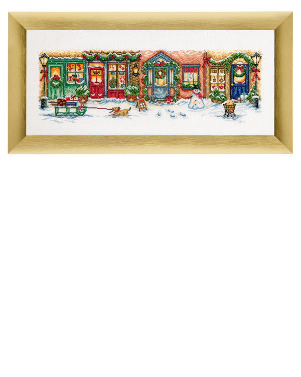 Bild Weihnachtsstraße Leinen