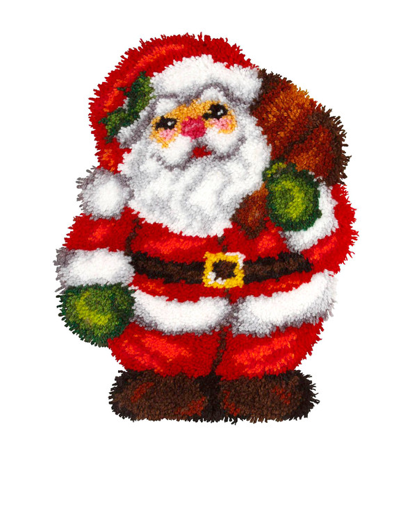 Knüpfmatte Weihnachtsmann