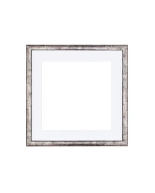 Ramme sølvgrå 40x40 cm med pp