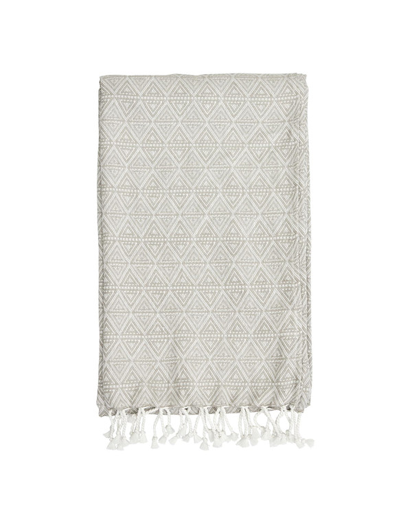 Plaid Smooth Triangle Hør