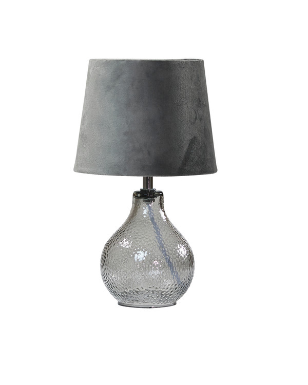 Bordlampe Julia Fløyel Grå