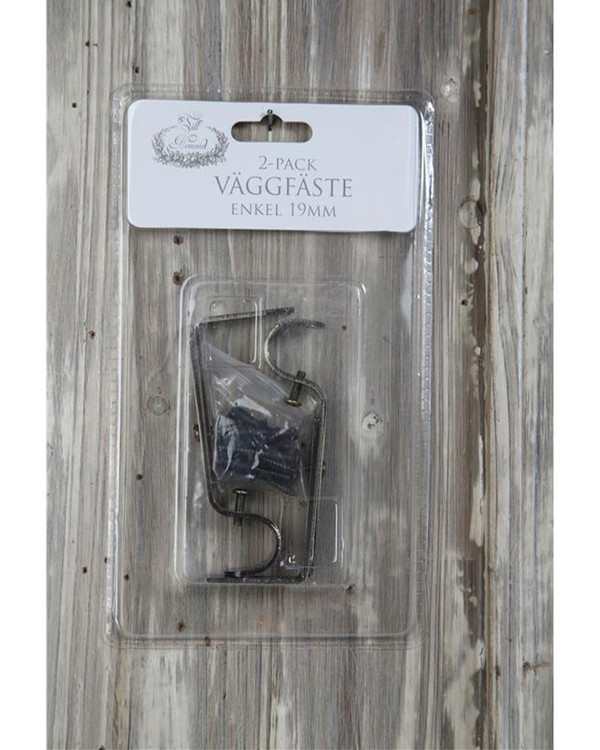 Väggfäste Enkel 2-pack