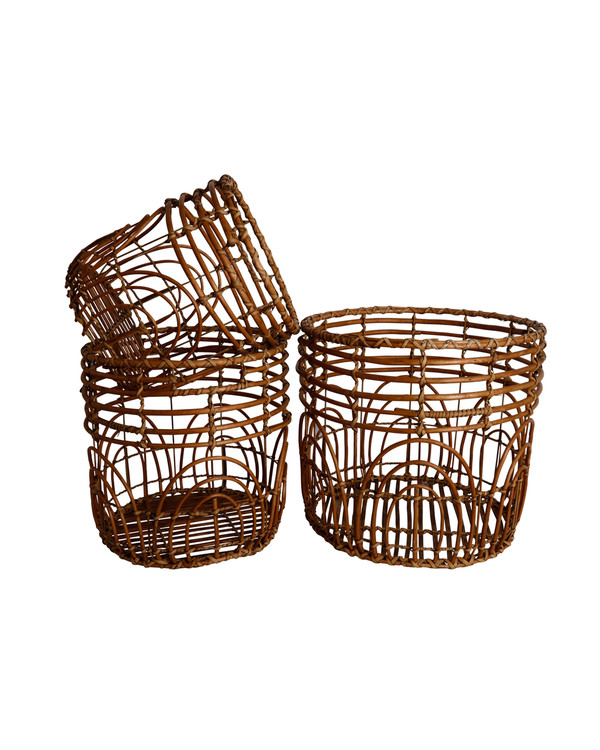 Rattan Förvaringskorg 3-pack