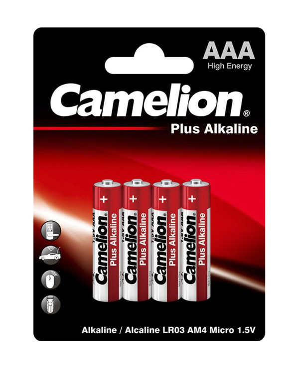 Batterier alkaliske 4-pk AAA