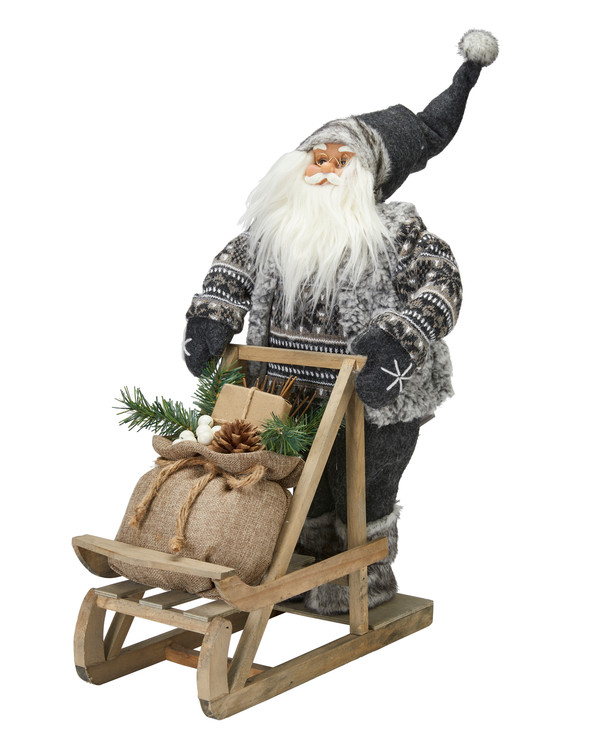 Jultomte åker släde