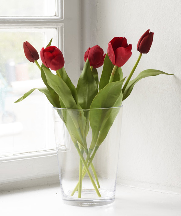 Kunstplante Tulipaner 5-pk