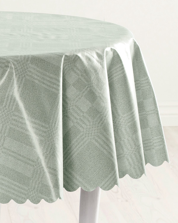Voksduk rund Damask