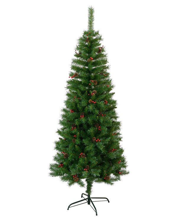 Juletræ Red berry 195 cm