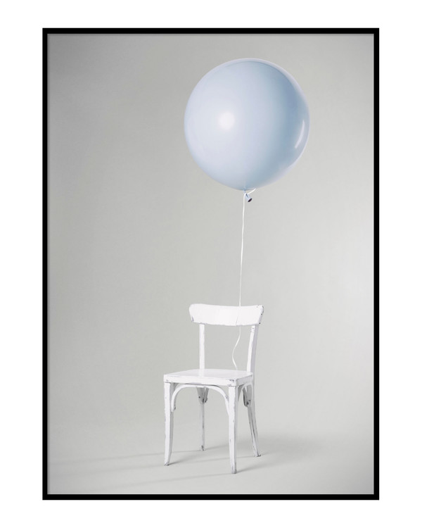 Blue balloon Poster