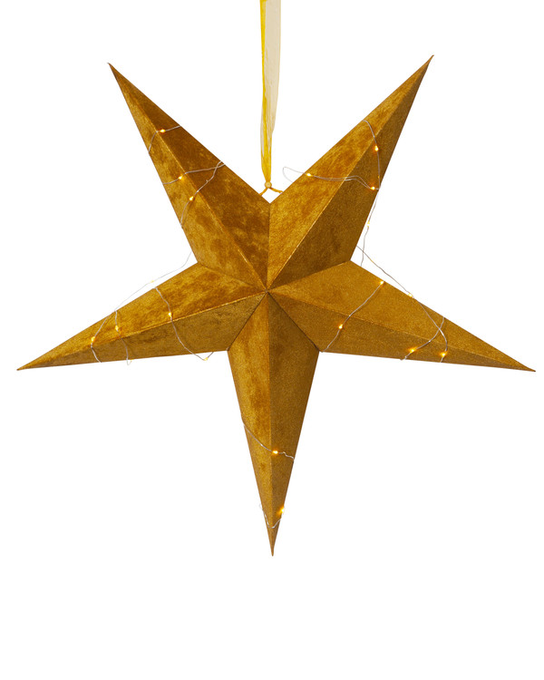 Stjerne Velvet guld